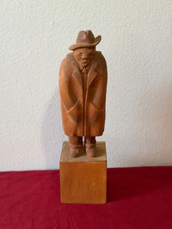 Wooden statue Hand-carved