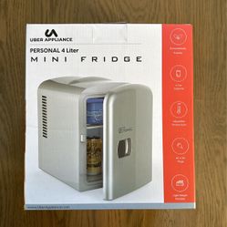 Uber Appliance Mini Fridge Personal 4 Liter
