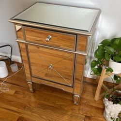 Mirror side table