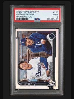 2025 Topps Ohtani and Sasaki PSA 9
