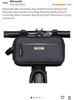 New bike bag