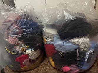 Bags of women clothes