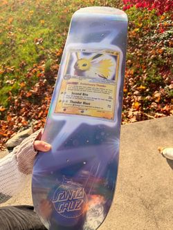 Santa Cruz x Pokémon Jolteon ex Skateboard Deck