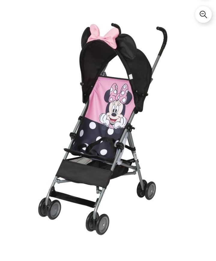 Disney Baby Comfort Height Character Umbrella Stroller, With Basket, Picking Minnie, NEW IN A BOX.