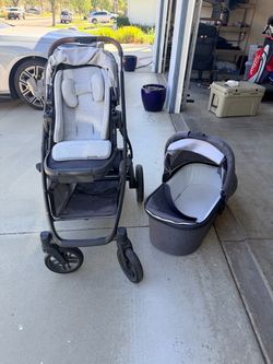 Uppababy Vista V2 Stroller, Newborn Insert, Bassinet, Piggyback Board