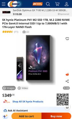 1TB SKhynix NVMe SSD