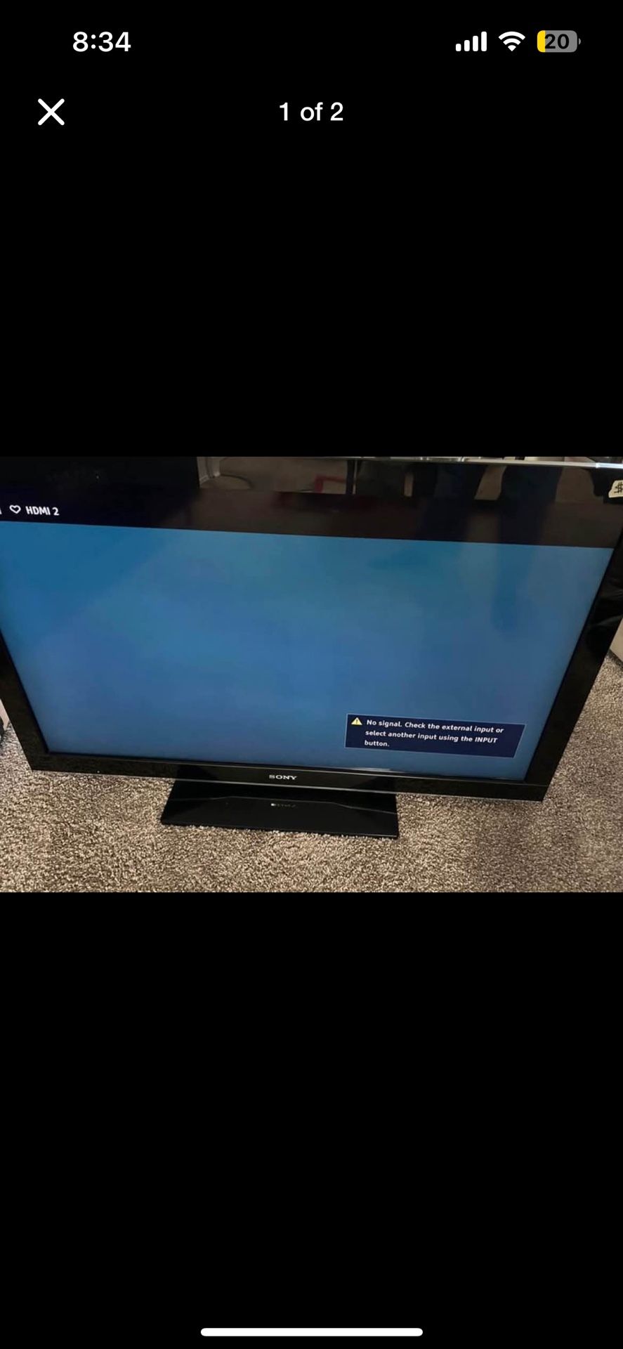 Sony LCD 40" inch tv
