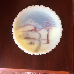 Fenton glass plate, vintage Collector’s Edition
