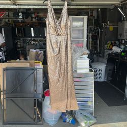 Gold Sequin Dress Size 14 