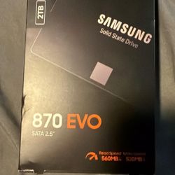 2TB SAMSUNG SSD 870 EVO