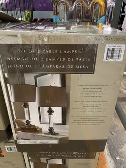Set of 2 table lamps