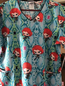 Marvel Black Widow Scrubs