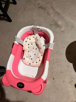 Baby bath with thermostat