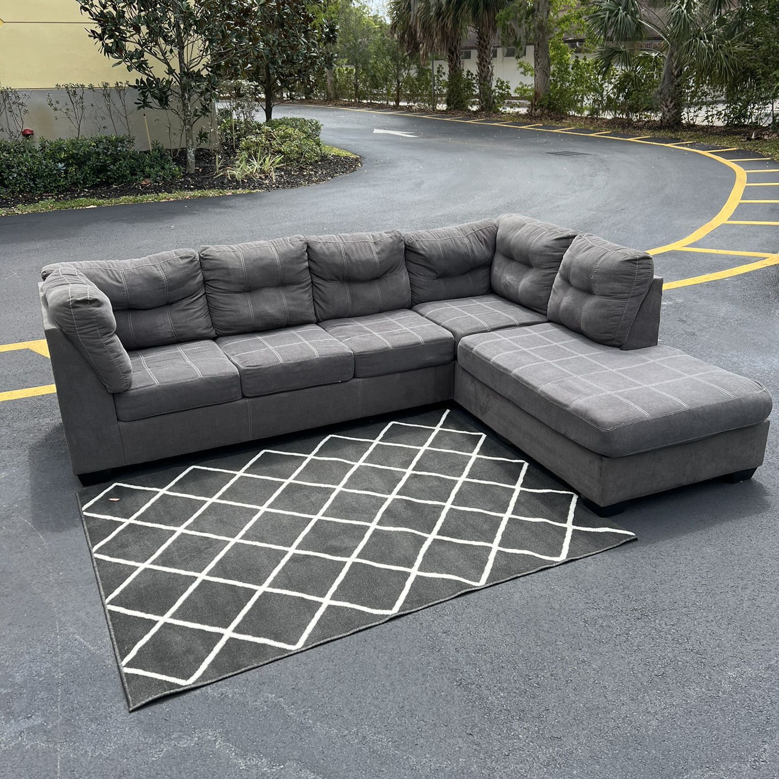 Ashley Furniture Gray Sectional Sofa