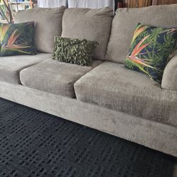 Neutral Taupe Colored Sofa