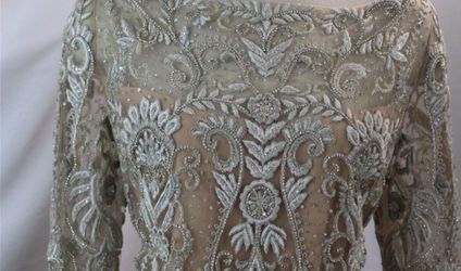 macys womens gold dress shoes Lorena Sarbu 2011 Fall RTW Silver Sequin Strapless Red Carpet Gown main image 1