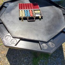 Poker Table With Chips