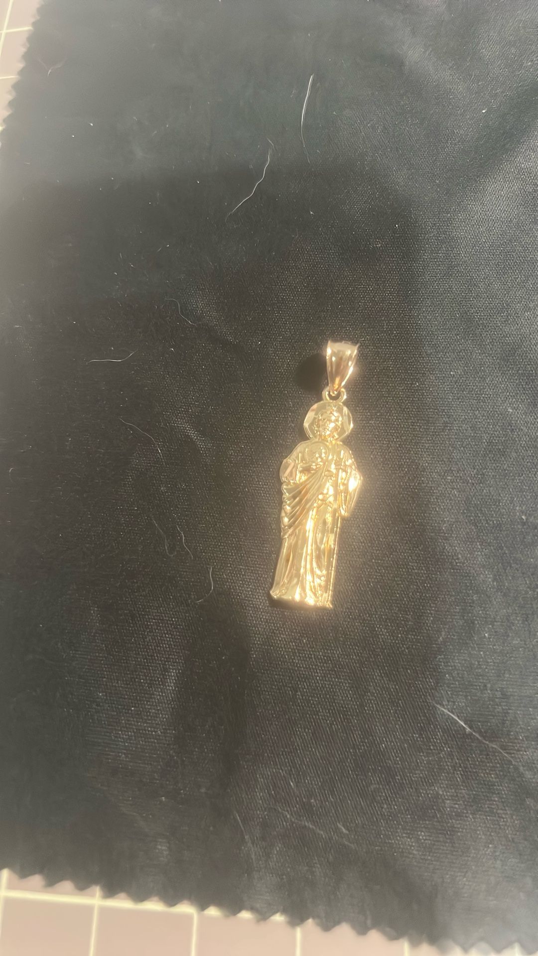 St Jude Charm 14 K Gold
