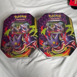 2x mega gengar ex tins
