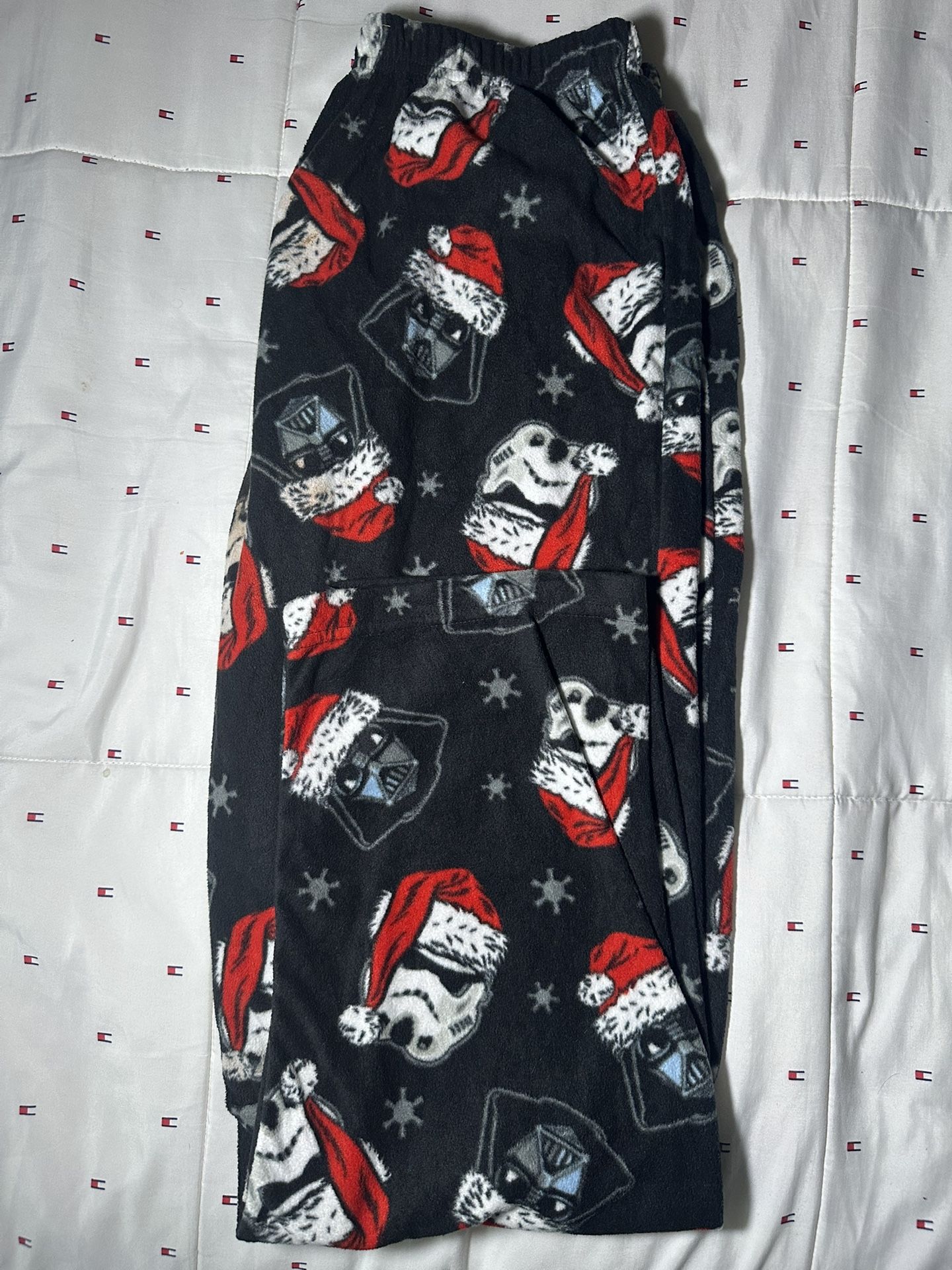 Star Wars Christmas Holiday Pajama Bottoms Vader Stormtrooper Tie Fighter Size M