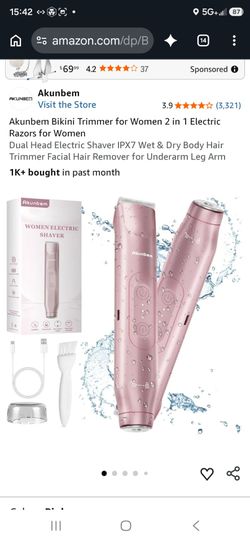 Women electric shaver.