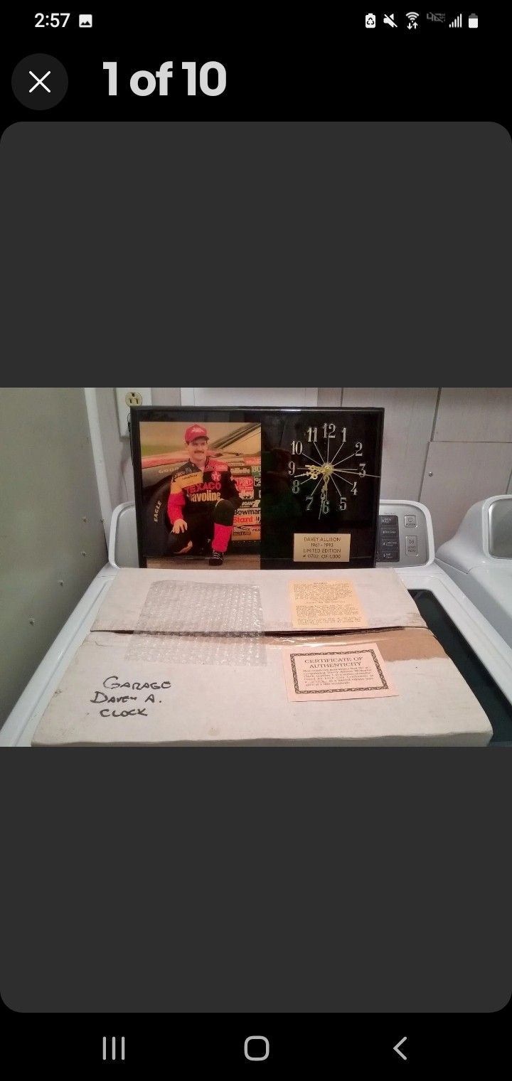 Davey Allison Limited Edition Wall Clock