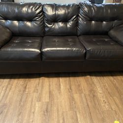 Faux leather Dark Brown Sofa