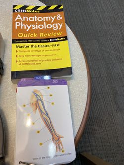 Brand new cliff’s notes for anatomy& physiology quick review book.