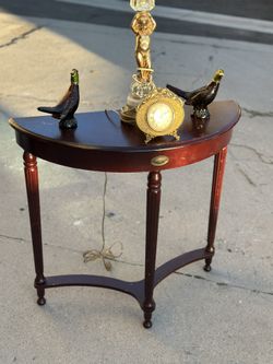 Vintage Half moon Table 