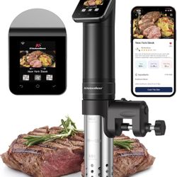 KitchenBoss WIFI Sous Vide Cooker: Ultra-Quiet Sous-vide Cooking Machine 1100 Watts Stainless Steel