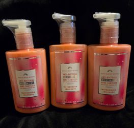 3X - NEW Bath & Body Works Watermelon Lemonade Antibacterial Moisturizing Hand Sanitizer