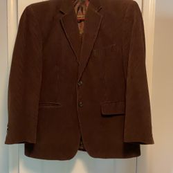 Ralph Lauren Sport Coat/Blazer 42S Brown Cotton Corduroy LRL