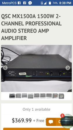 1500 wats per Chanel amp