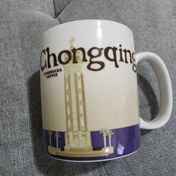 Starbucks Chongqing China Coffee Tea Cup 16 Oz Global Icon City Collectors Mug
