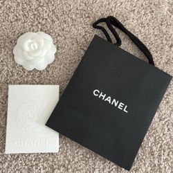 Chanel shopping bag+ camellia bundle
