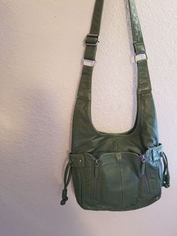 Bueno green crossbody messenger bag purse