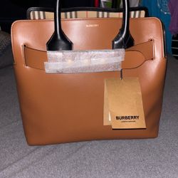 burberry belt bag triple stuf leather tote malt brown