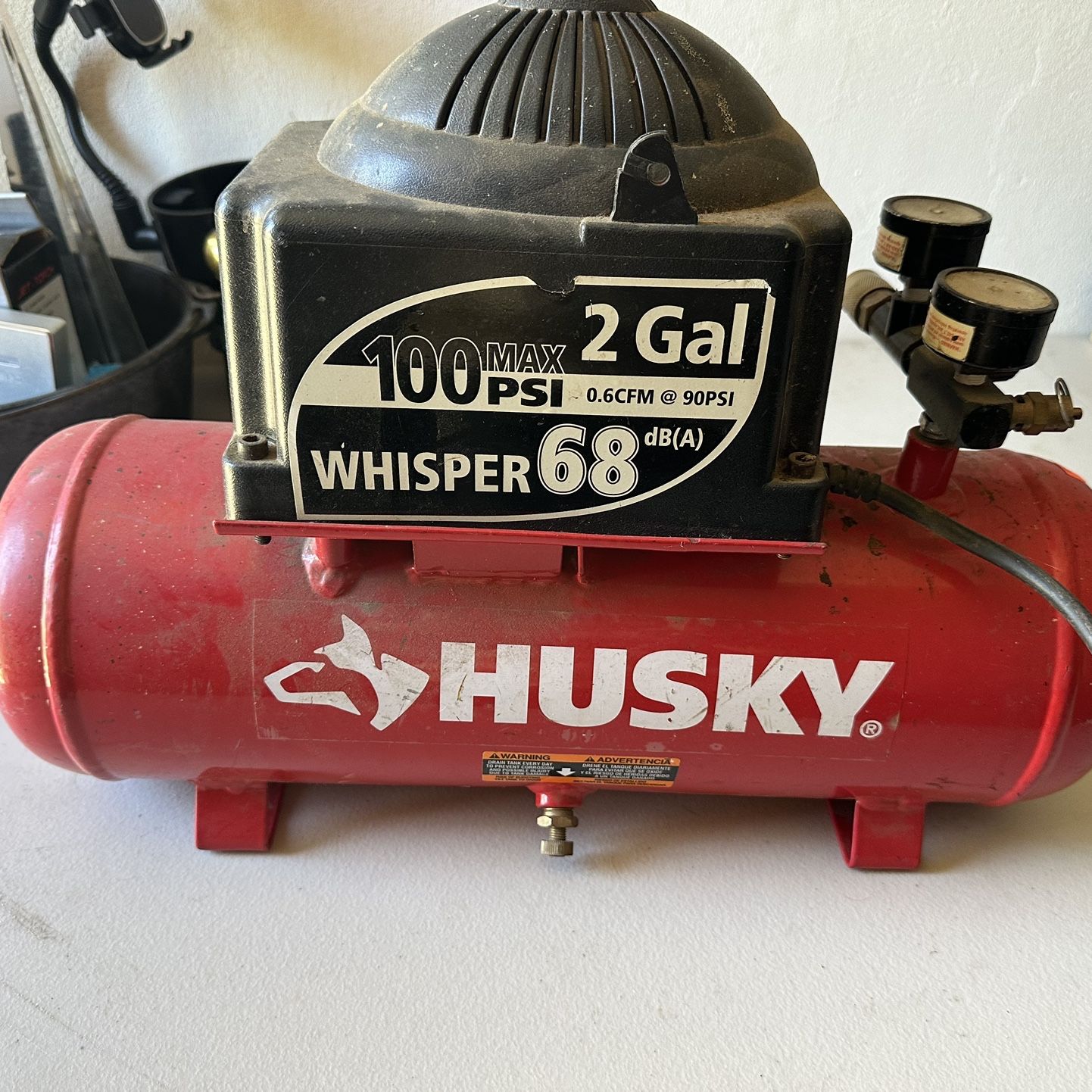 Husky 2 2024 gallon air compressor