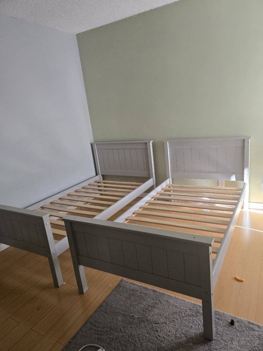 2 Twin Size Bed Frame