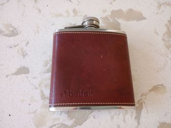 Betfair Leather-Wrapped Stainless Steel Hip Flask