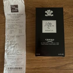 Creed Aventus Full 100Ml Bottle with receipt  