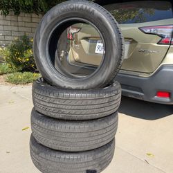 OEM Subaru Outback Take-Off Tires – Yokohama Avid GT 255/65R17 – 8–9/32 Tread - Set Of 4