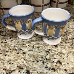 Sonoma Home Goods Pedestal Mugs 
