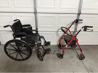 Drive Medical Cruiser III Light Weight Wheelchair and rollator