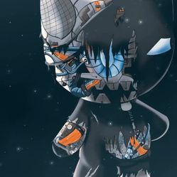 BadKat - B.Kat Framed Digital Painting. 