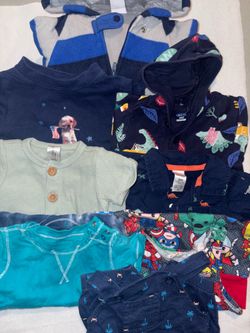 Baby boy 0-3 month romper one piece bundle lot