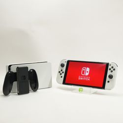 Nintendo Switch OLED Console Gaming System HEG-001 Arctic White