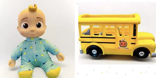 Cocomelon Toys - Musical Bus, JJ Bedtime Plush Doll