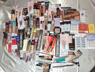 100 Pc Huge Makeup Reseller Lot - NYX, elf, L'Oreal, Revlon, Kiss