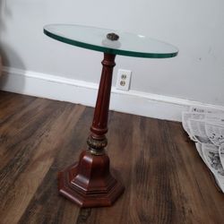 ANTIQUE GLASS TABLE 